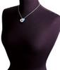 Large Teal Paw Crystal Initial - Sophia Necklace
