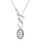 Best Mom Ever Oval To Infinity Mother Toggle Necklace