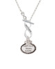 Keep Calm Mom is Here To Infinity Mother Toggle Necklace