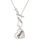 Script Mom Heart To Infinity Mother Toggle Necklace