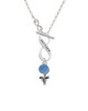 Blue Baby Rattle To Infinity Mother Toggle Necklace