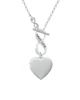 Heart Locket To Infinity True Love Toggle Necklace