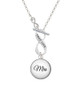 Domed Mrs. To Infinity True Love Toggle Necklace