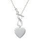Heart Locket To Infinity Love Toggle Necklace