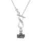LOVE Stamp To Infinity Love Toggle Necklace