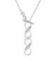 Sister Infinity Sign To Infinity Sisters Toggle Necklace