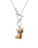 Resin Siamese Cat To Infinity Sisters Toggle Necklace