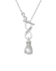 Large Boxing Glove To Infinity Sisters Toggle Necklace