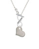 Stainless Steel Heart To Infinity Daughter Toggle Necklace