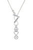 Peace - Heart - Softball To Infinity Daughter Toggle Necklace