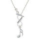 Sixteenth Note To Infinity Daughter Toggle Necklace