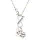 Large True Love Waits Heart To Infinity Daughter Toggle Necklace