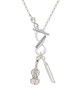 Violin and Bow To Infinity Daughter Toggle Necklace