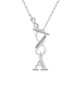 Large Initial - A - To Infinity Daughter Toggle Necklace