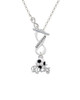 Enamel Soccer ball ''Rocks'' To Infinity Daughter Toggle Necklace