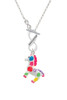 Resin Bright Paint Pony To Infinity Daughter Toggle Necklace