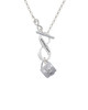 Baby Cup with Crystal To Infinity Grandma Toggle Necklace