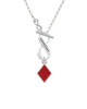 Card Suit - Diamond To Infinity Grandma Toggle Necklace
