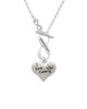 I love Cooking Heart with Chef Hat To Infinity Grandma Toggle Necklace