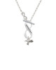 Mini Hummingbird To Infinity Grandma Toggle Necklace