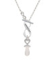 3-D Clear Frosted Baby Pacifier To Infinity Grandma Toggle Necklace