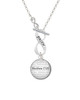 Domed Matthew 17:20 To Infinity Faith Toggle Necklace