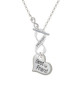 Large ''Best Friend'' Heart To Infinity Friends Toggle Necklace