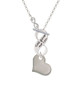 Stainless Steel Heart To Infinity God Gave Me You Toggle Necklace