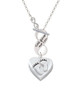 Baby Feet Heart Locket To Infinity God Gave Me You Toggle Necklace