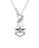 Guardian Angel over Heart To Infinity God Gave Me You Toggle Necklace