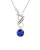 12mm Crystal Rivoli - Blue To Infinity God Gave Me You Toggle Necklace