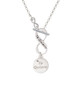 Te Quiero Disc To Infinity Te Quiero Toggle Necklace