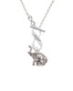 Elephant with Baby To Infinity Aunt Toggle Necklace