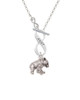 Panda with Baby To Infinity Aunt Toggle Necklace