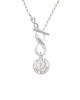 Baby on Board with Feet To Infinity Aunt Toggle Necklace
