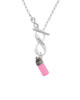 3-D Pink Baby Bottle To Infinity Aunt Toggle Necklace