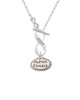 Alpha Female Oval To Infinity Aunt Toggle Necklace