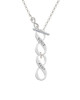 Aunt Infinity Sign To Infinity Niece Toggle Necklace
