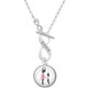 Domed Ballet Dance Instructor To Infinity Dance Toggle Necklace