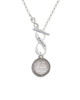 Stainless Steel You Are More Loved on Flange To Infinity Dance Toggle Necklace