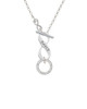 Never Give Up Eternity Ring To Infinity Dance Toggle Necklace