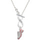 Pink Running Shoe To Infinity Run Toggle Necklace