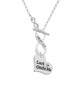 Large Lord Guide Me Heart To Infinity Proverbs 3:5 Toggle Necklace