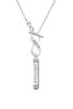 Courage Strength Wisdom Honesty - Bar To Infinity Joshua 1:9 Toggle Necklace