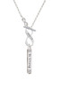 Be Strong and Courageous Bar To Infinity Joshua 1:9 Toggle Necklace