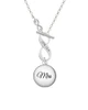 Domed Mrs. To Infinity 1 Corinthians 13:4 Toggle Necklace