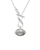 Large Football To Infinity Philippians 4:13 Toggle Necklace
