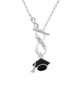3-D Graduation Hat To Infinity Jeremiah 29:11 Toggle Necklace