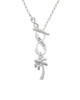 Palm Tree To Infinity Psalm 23:1 Toggle Necklace