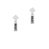 Best White Clear Crystal Diamond-Shape Earrings